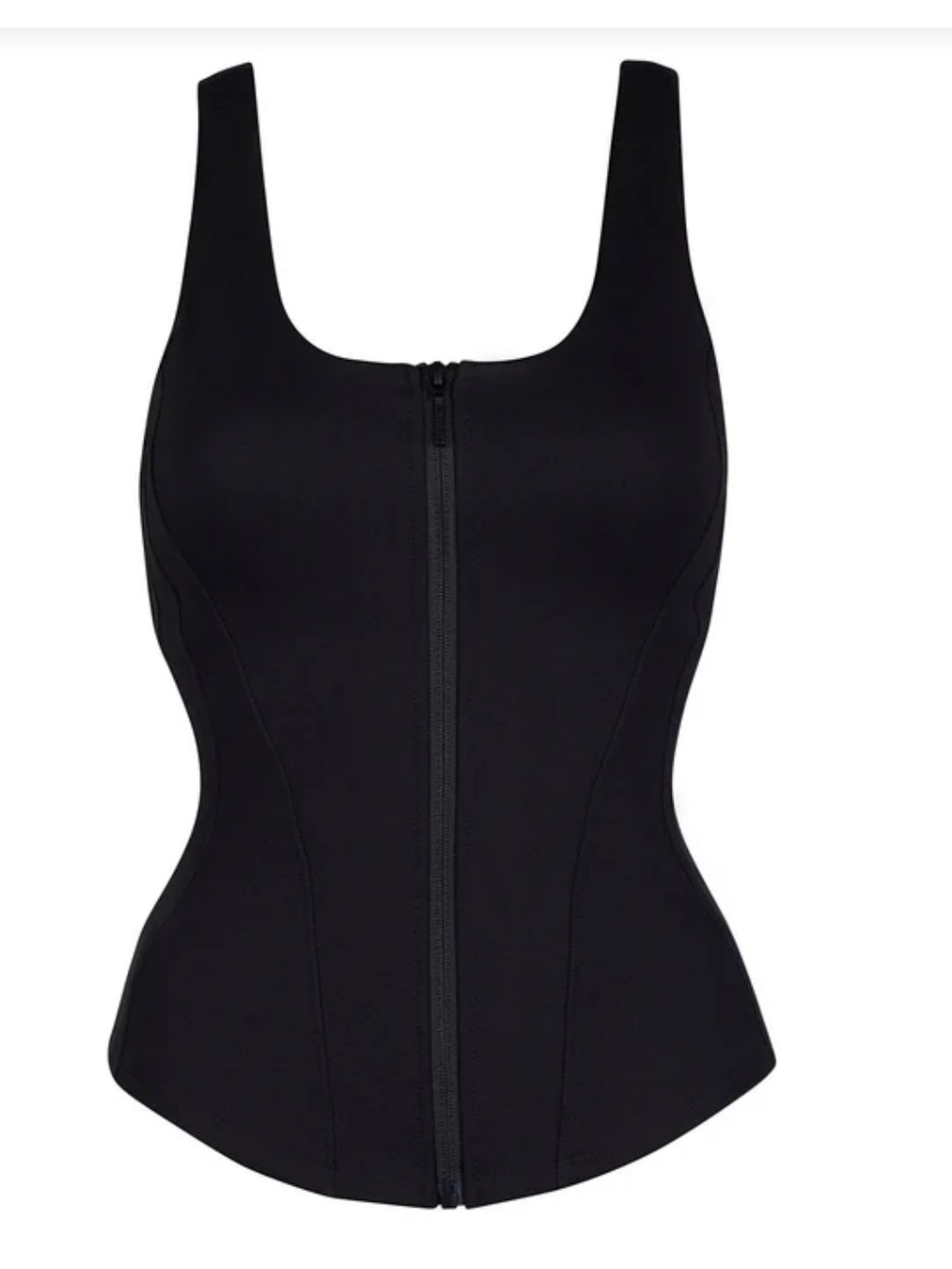 NWOT TA3 Corsety Scoop Neck Tank - Black - Picture 5 of 7